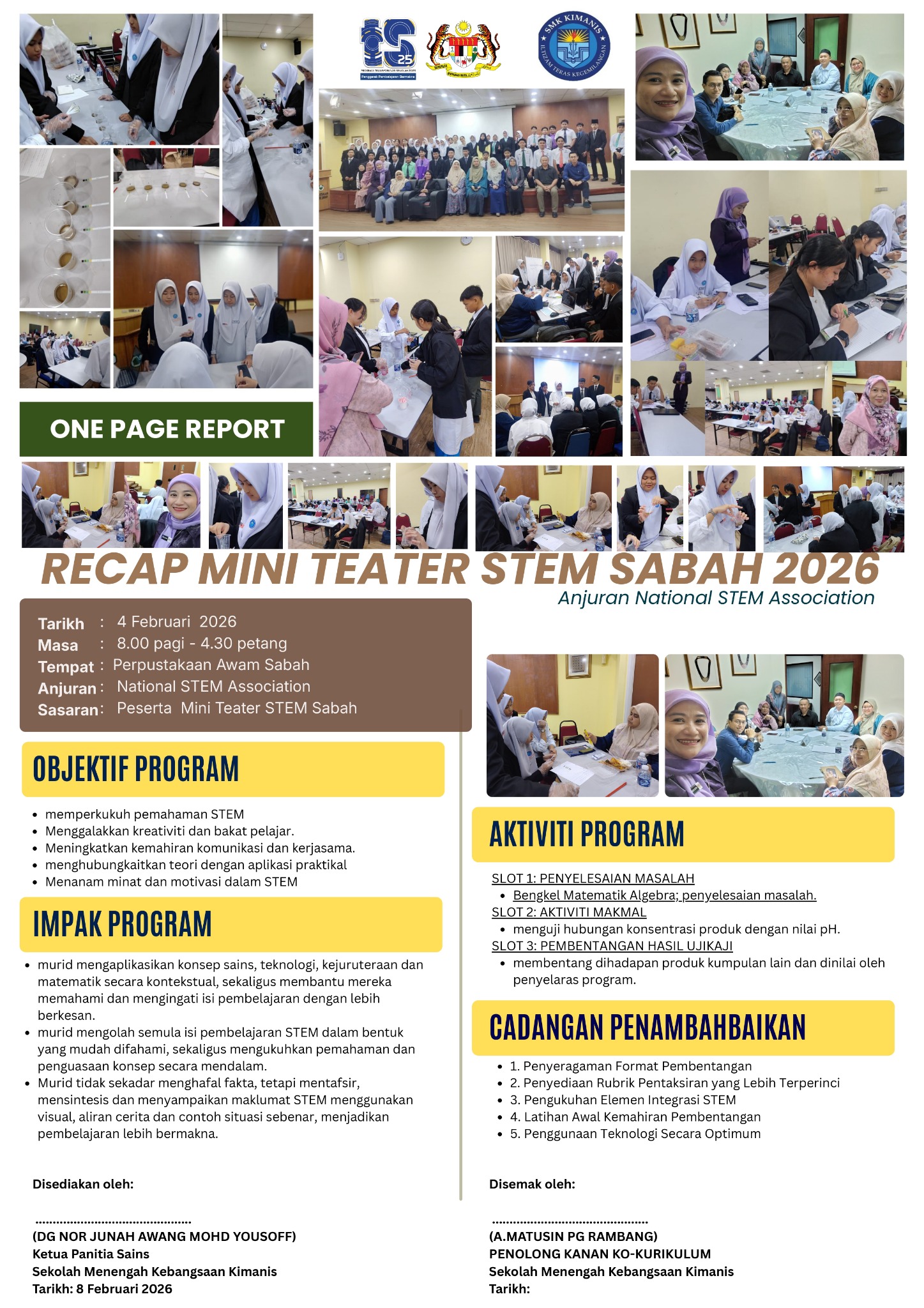 OPR Recap Mini Teater STEM Sabah 2026